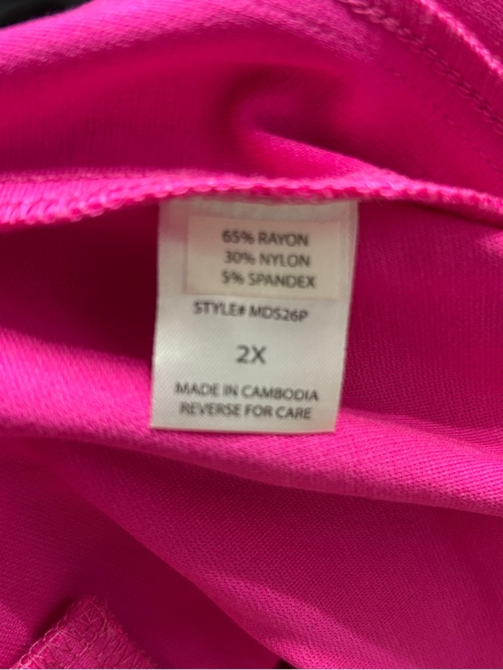 NWT 2X Dear Scarlett Hot Pink Pull-On It’s Magic Pants - Picture 6 of 6